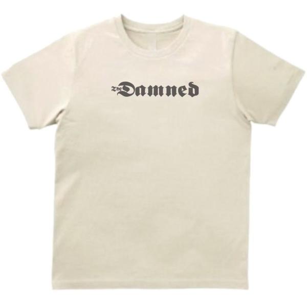 ダムド  The Damned　音楽Tシャツ ロックTシャツ バンドTシャツ　ライトベージュ