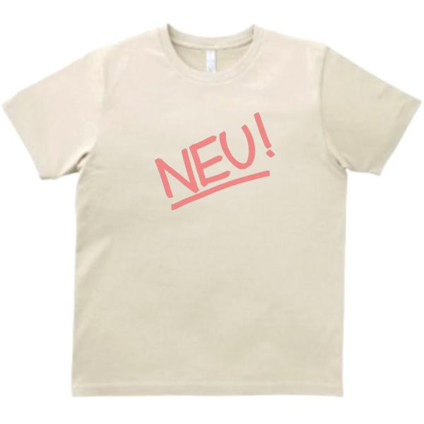 ノイ　NEU!　音楽Tシャツ ロックTシャツ バンドTシャツ ライトベージュ