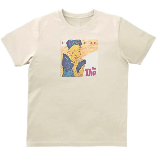 THE THE　ザザ　音楽Tシャツ ロックTシャツ バンドTシャツ　ライトベージュ