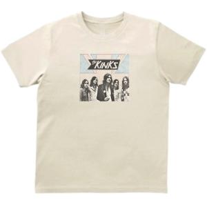 キンクス 　The Kinks　音楽Tシャツ ロックTシャツ バンドTシャツ　ライトベージュ