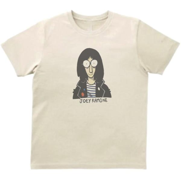 ジョニーラモーンズ　音楽Tシャツ ロックTシャツ バンドTシャツ　ライトベージュ