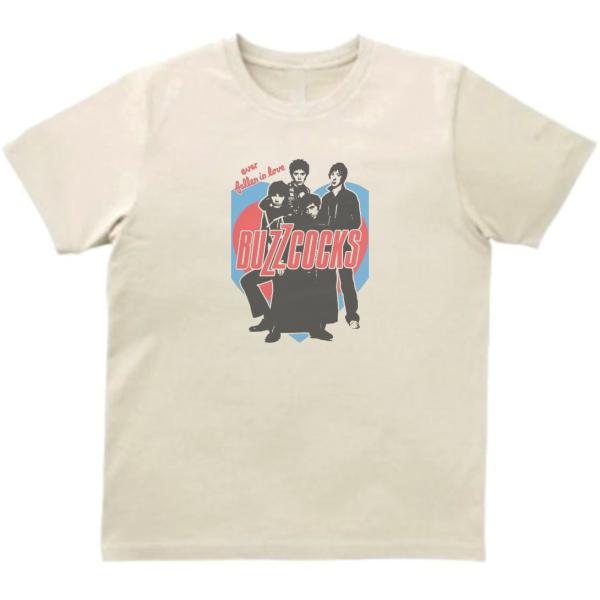 バズコックス Buzzcocks 音楽Tシャツ ロックTシャツ バンドTシャツ　ライトベージュ