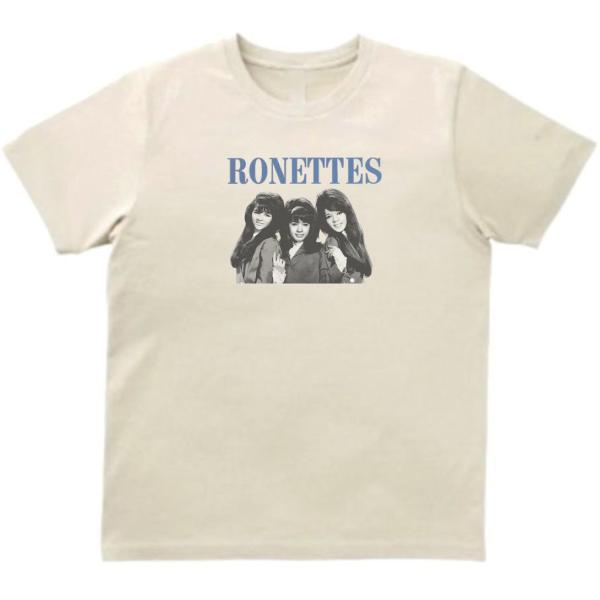 ザ・ロネッツ The Ronettes　音楽Tシャツ ロックTシャツ バンドTシャツ　ライトベージュ