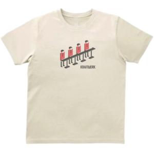 クラフトワーク Kraftwerk　音楽Tシャツ ロックTシャツ バンドTシャツ　ライトベージュ