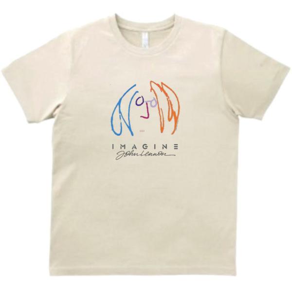 IMAGINE　音楽Tシャツ ロックTシャツ バンドTシャツ ライトベージュ