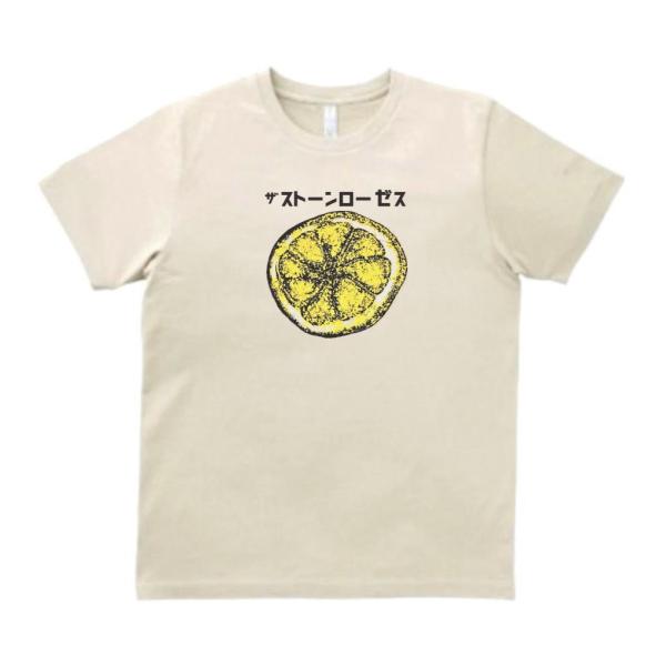 ザ　ストーンローゼス　音楽Tシャツ ロックTシャツ バンドTシャツ ライトベージュ