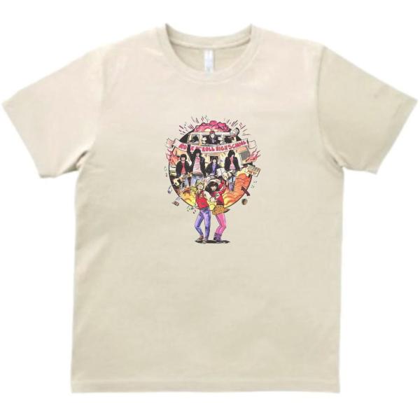 RAMONES　音楽Tシャツ ロックTシャツ バンドTシャツ ライトベージュ