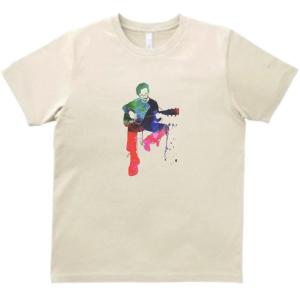 エリッククラプトン ペイント風 音楽Tシャツ ロックTシャツ