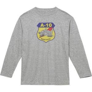 ドクロ戦闘員 アーミー ミリタリー 長袖Tシャツ ロングスリーブ グレー 