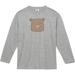 動物・生き物 ウーパールーパー 長袖Tシャツ ロングスリーブ グレー