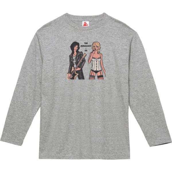 ザ ランナウェイズ The Runaways 音楽Tシャツ ロックTシャツ バンドTシャツ 長袖Tシ...