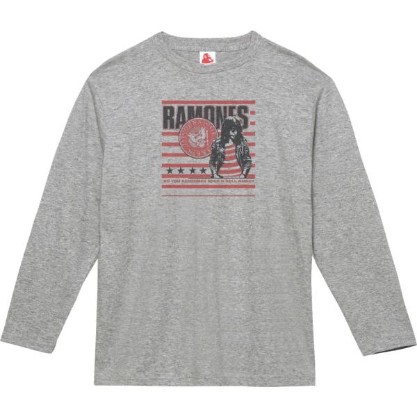 RAMONES ラモーンズ 音楽Tシャツ ロックTシャツ バンドTシャツ 長袖Tシャツ ロングスリー...