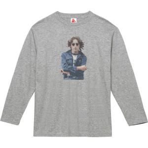 ジョンフルシアンテ　タトゥー　グレー 長袖Tシャツ John Frusciante ジョン・フルシアンテ 音楽Tシャツ ロックTシャツ