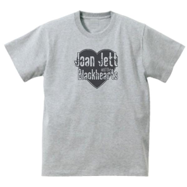 ジョーン ジェット Joan Jett　音楽Tシャツ ロックTシャツ バンドTシャツ　グレー