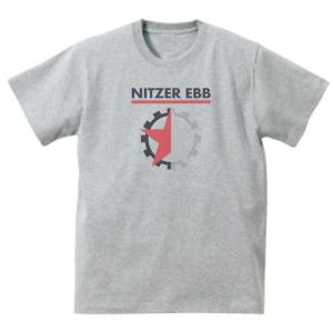 ニッツァー・エブ Nitzer Ebb　音楽Tシャツ ロックTシャツ バンドTシャツ　グレー｜uekitaya