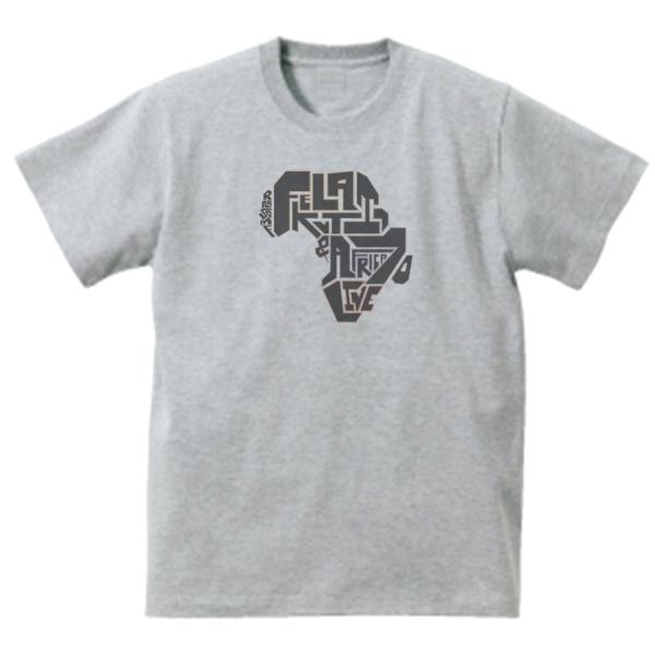 fela kuti フェラ・クティ　音楽Tシャツ ロックTシャツ バンドTシャツ　グレー