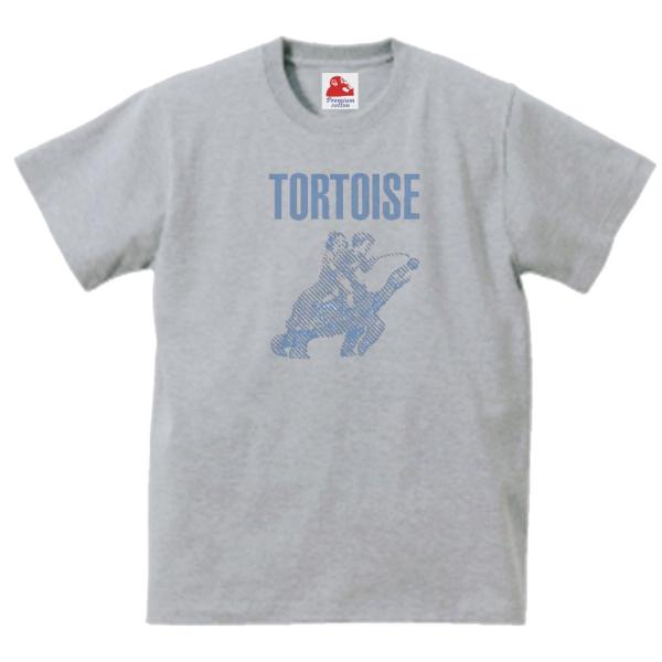 トータス Tortoise　音楽Tシャツ ロックTシャツ バンドTシャツ　グレー