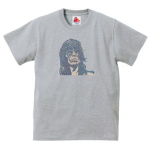 Keith Richards キース リチャーズ　音楽Tシャツ ロックTシャツ バンドTシャツ　グレー｜uekitaya