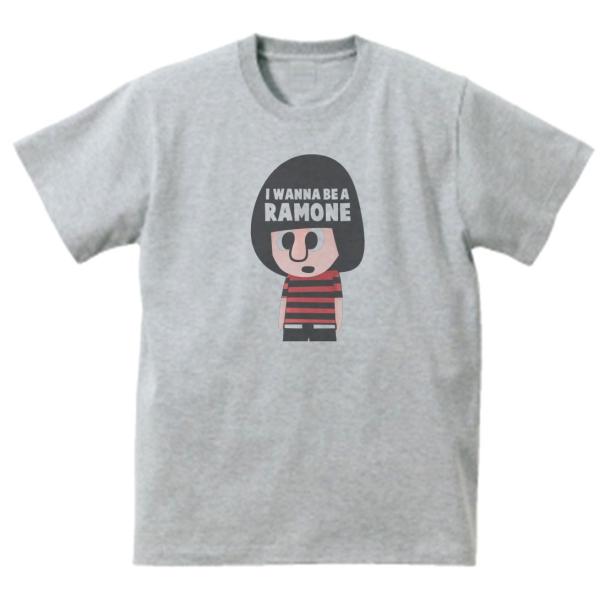RAMONES ラモーンズ　音楽Tシャツ ロックTシャツ バンドTシャツ　グレー