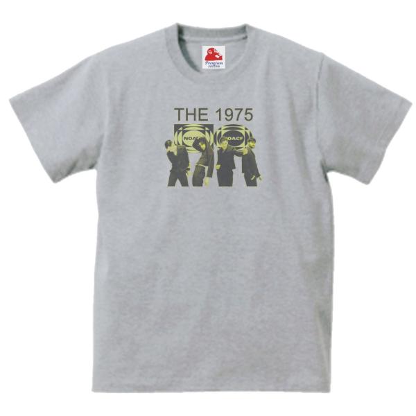 The 1975　音楽Tシャツ ロックTシャツ バンドTシャツ　グレー