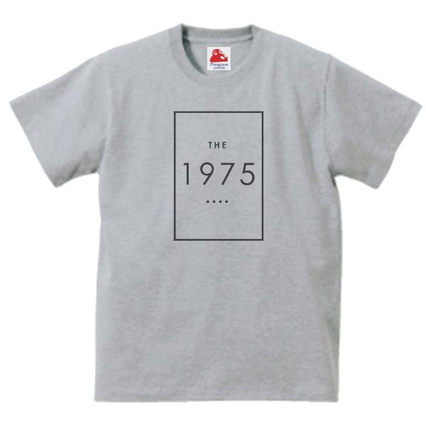 The 1975　音楽Tシャツ ロックTシャツ バンドTシャツ　グレー
