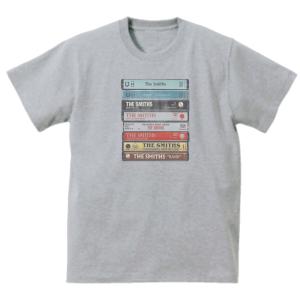 THE SMITH ザ スミス カセットテープ　音楽Tシャツ ロックTシャツ バンドTシャツ　グレー｜uekitaya