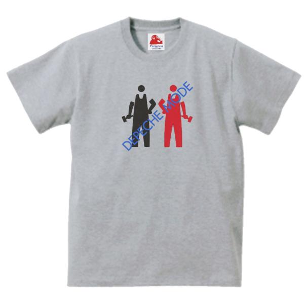 デペッシュ モード Depeche Mode　音楽Tシャツ ロックTシャツ バンドTシャツ　グレー