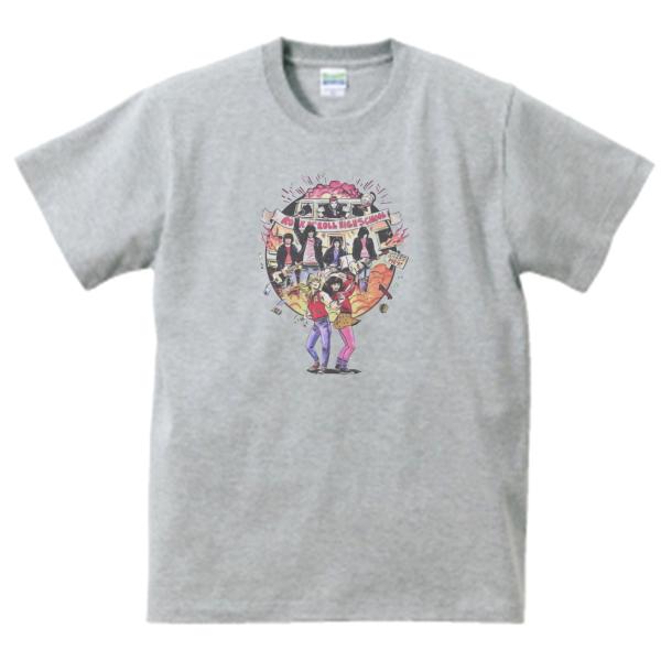 RAMONES　音楽Tシャツ ロックTシャツ バンドTシャツ　グレー