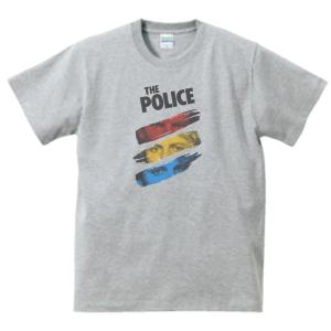 THE POLICE 音楽Tシャツ ロックTシャツ バンドTシャツ グレー : うえき