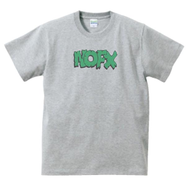 NOFX　音楽Tシャツ ロックTシャツ バンドTシャツ　グレー