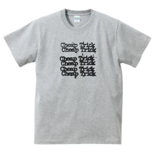 チープ・トリック　Cheap Trick 　音楽Tシャツ ロックTシャツ バンドTシャツ　グレー｜うえきたや