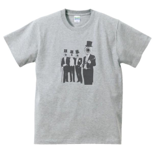 レジデンツ 　The Residents　音楽Tシャツ ロックTシャツ バンドTシャツ　グレー