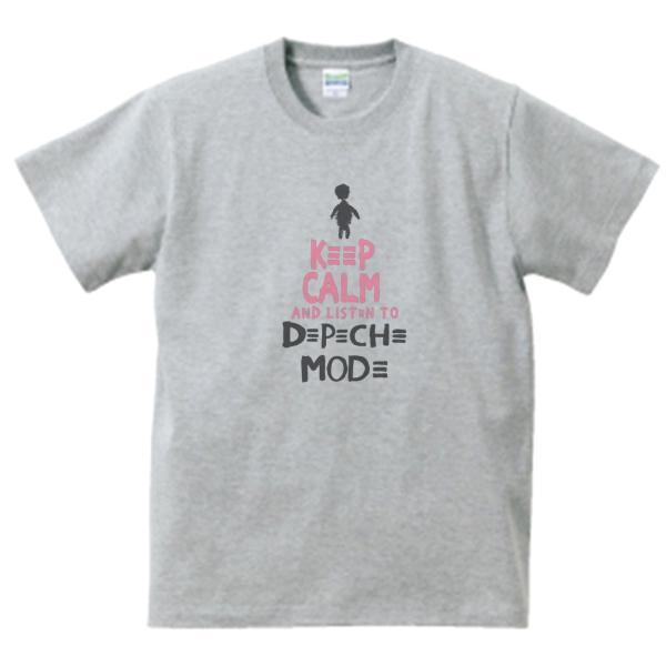 デペッシュ・モード　Depeche Mode　音楽Tシャツ ロックTシャツ バンドTシャツ　グレー