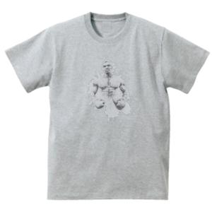 アインシュタイン Tシャツ グレー アインシュタイン線画 デザイン・アート Tシャツ グレー : うえきたや