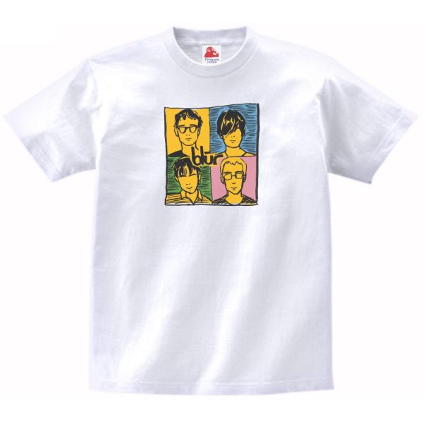 Blur  ブラー　音楽Tシャツ ロックTシャツ バンドTシャツ ハイクオリティヘビーウェイト 透け...