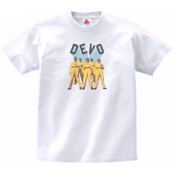ディーヴォ Devo　音楽Tシャツ ロックTシャツ バンドTシャツ ハイクオリティヘビーウェイト 透...
