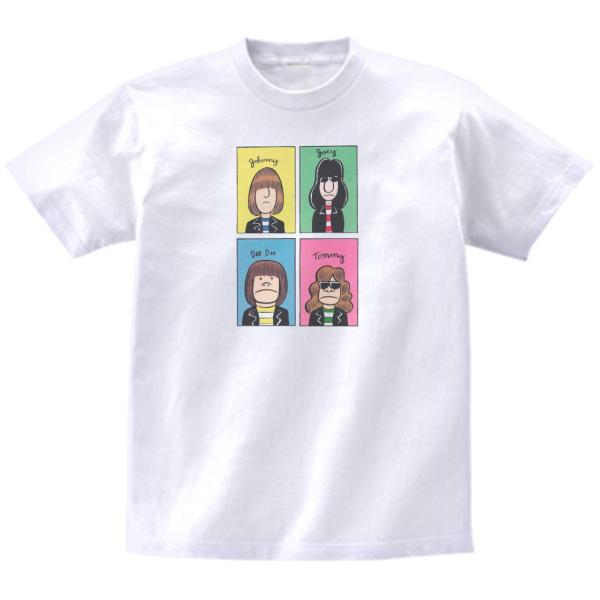 ラモーンズ Ramones　音楽Tシャツ ロックTシャツ バンドTシャツ ハイクオリティヘビーウェイ...