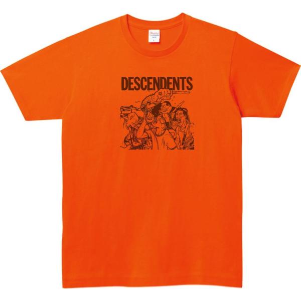 DESCENDENTS　音楽Tシャツ ロックTシャツ バンドTシャツ オレンジ