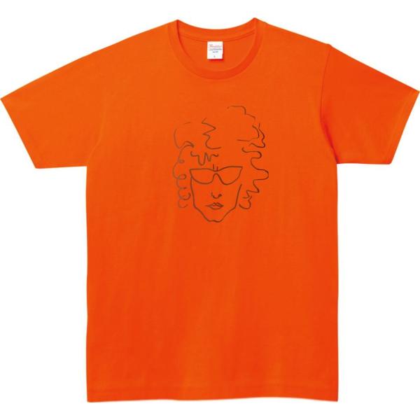 ボブディラン　音楽Tシャツ ロックTシャツ バンドTシャツ オレンジ