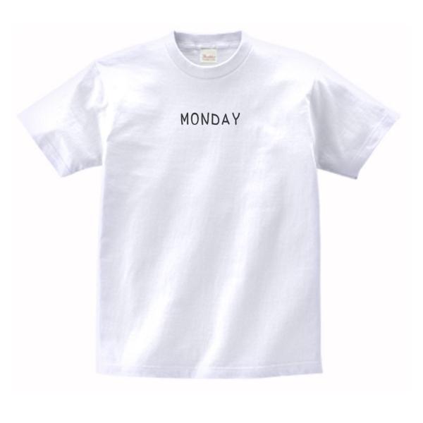 MONDAY　文字　Tシャツ