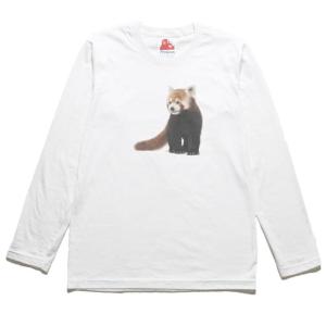 レッサーパンダ　動物・生き物　長袖Tシャツ　ロングスリーブ｜uekitaya