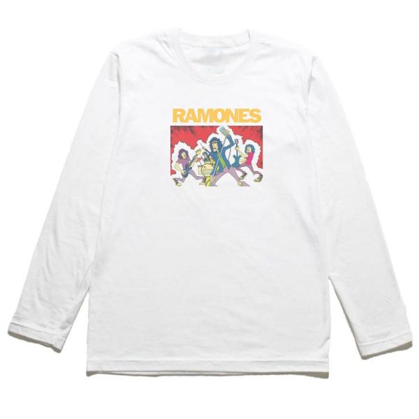 ラモーンズ　RAMONES 音楽Tシャツ ロックTシャツ バンドTシャツ 長袖Tシャツ ロングスリー...