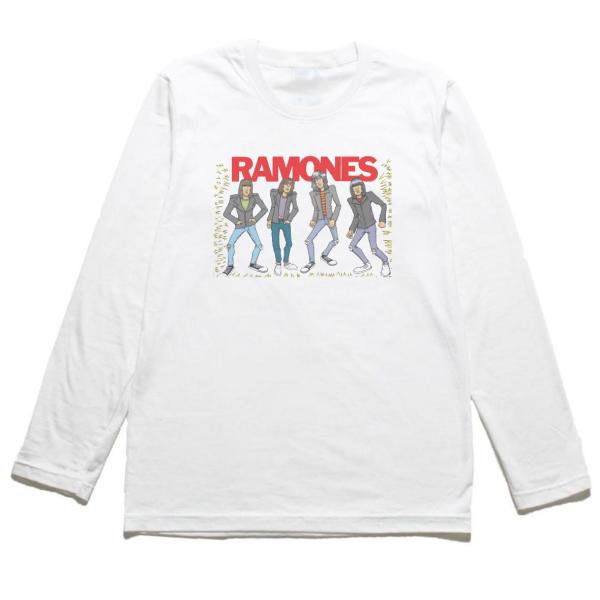RAMONES ラモーンズ 音楽Tシャツ ロックTシャツ バンドTシャツ 長袖Tシャツ ロングスリー...