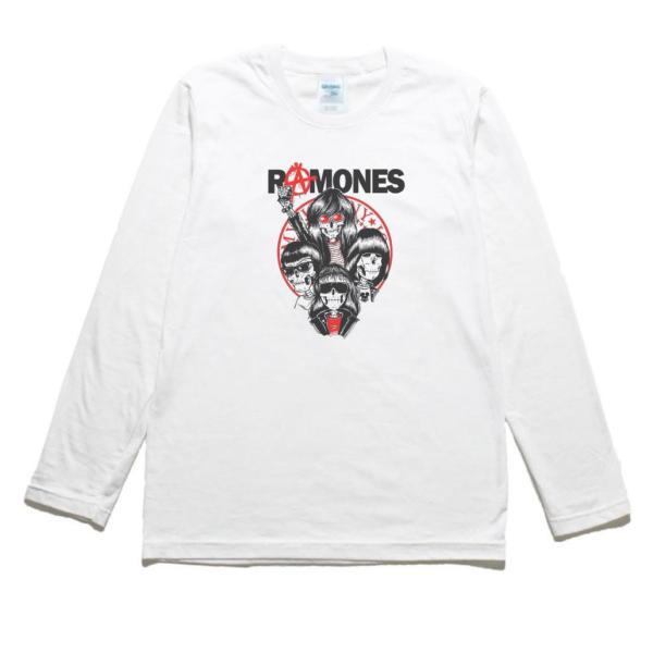 RAMONES 音楽Tシャツ ロックTシャツ バンドTシャツ 長袖Tシャツ ロングスリーブ