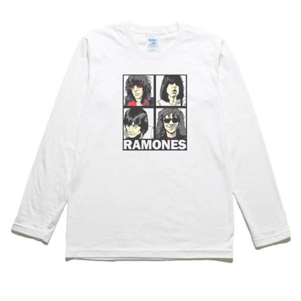 RAMONES 音楽Tシャツ ロックTシャツ バンドTシャツ 長袖Tシャツ ロングスリーブ