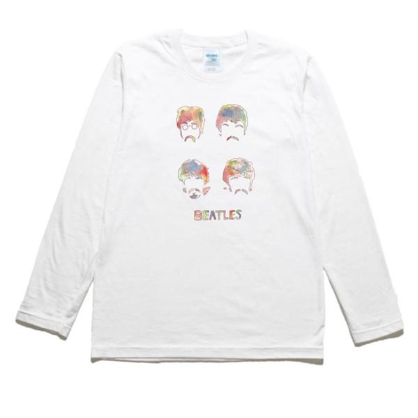 ビートルズ 音楽Tシャツ ロックTシャツ バンドTシャツ 長袖Tシャツ ロングスリーブ