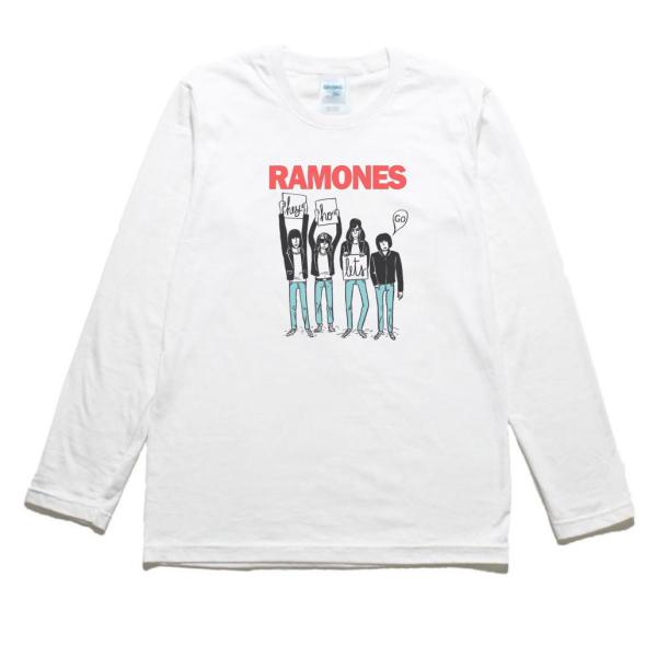 RAMONES  ラモーンズ 音楽Tシャツ ロックTシャツ バンドTシャツ 長袖Tシャツ ロングスリ...