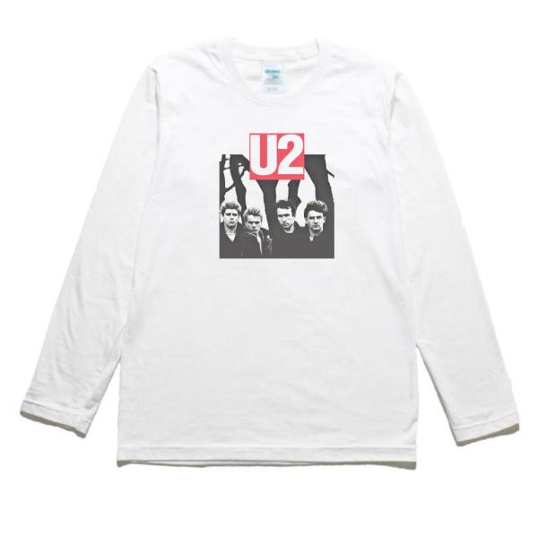 U2 音楽Tシャツ ロックTシャツ バンドTシャツ 長袖Tシャツ ロングスリーブ