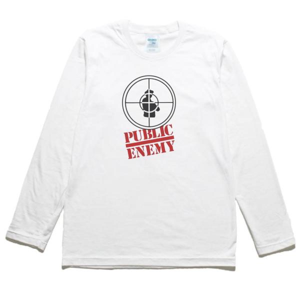 パブリック・エナミー　Public Enemy 音楽Tシャツ ロックTシャツ バンドTシャツ 長袖T...