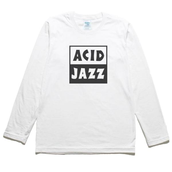 アシッドジャズ　Acid jazz 音楽Tシャツ ロックTシャツ バンドTシャツ 長袖Tシャツ ロン...